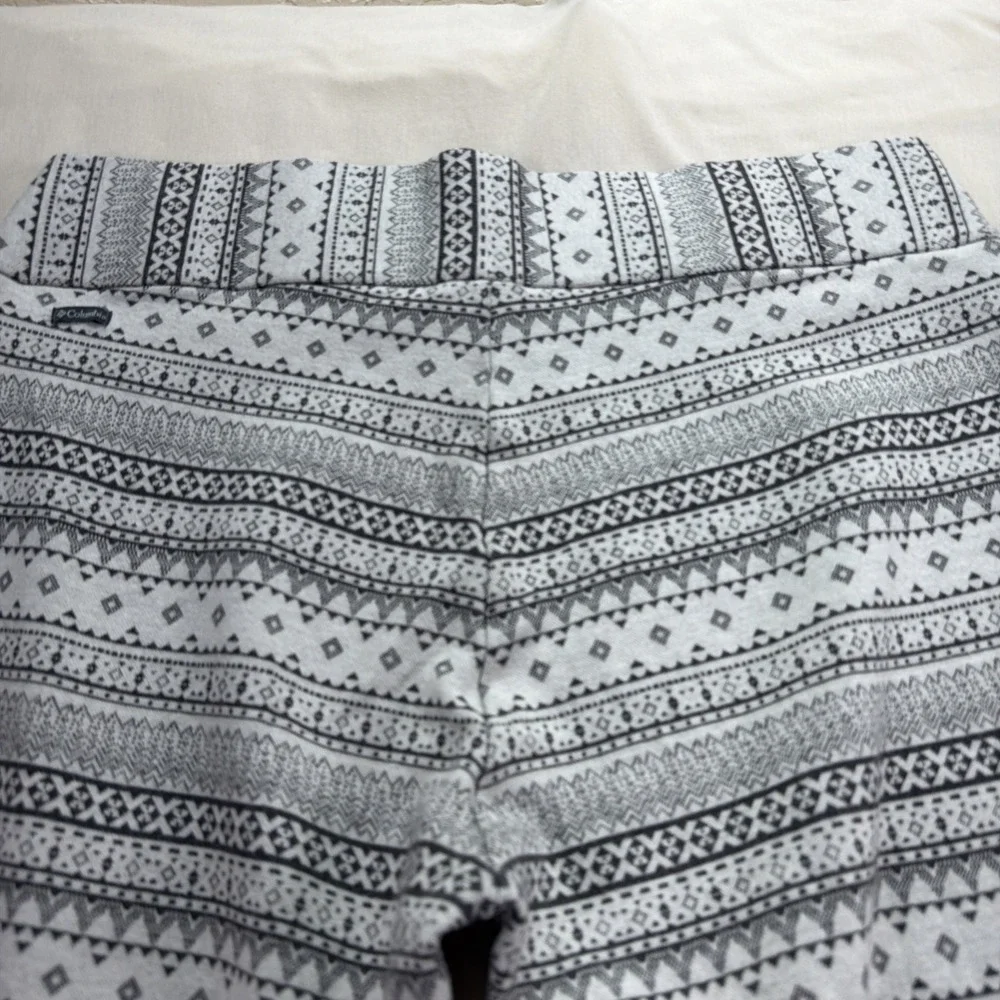 COLUMBIA Pants Women's XL Aspen Lodge Fair Isle Legging Nordic Winter Gray